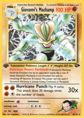 Giovanni's Machamp - 6/132 - Holo Rare - 1st Edition
